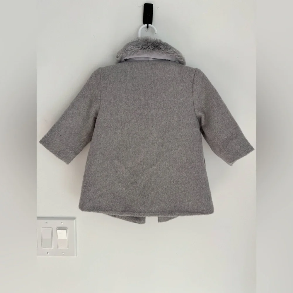 Crazy‎ 8 Girls' Toddler Grey Peacoat, 12-18 mo NEW